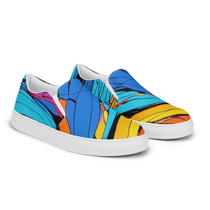 Vibrant Swirl Women's Slip-On Shoes product image (2)