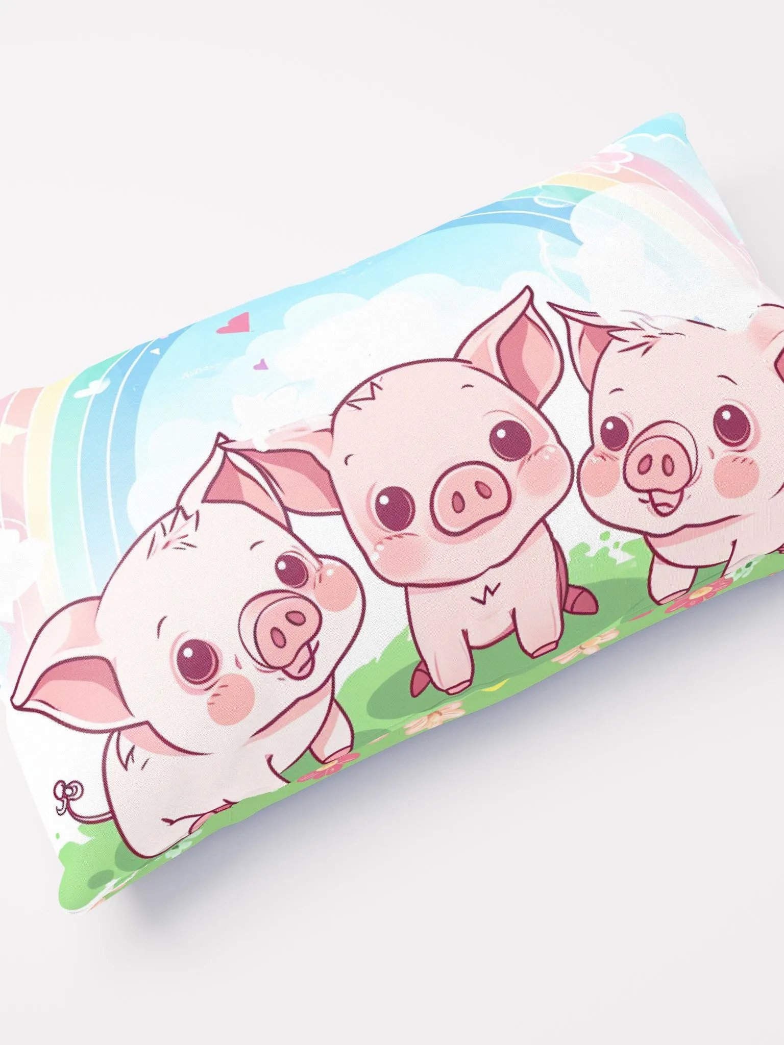 Piglets Throw Pillow - Cozy, Easy-Care, Multiple Sizes product image (4)
