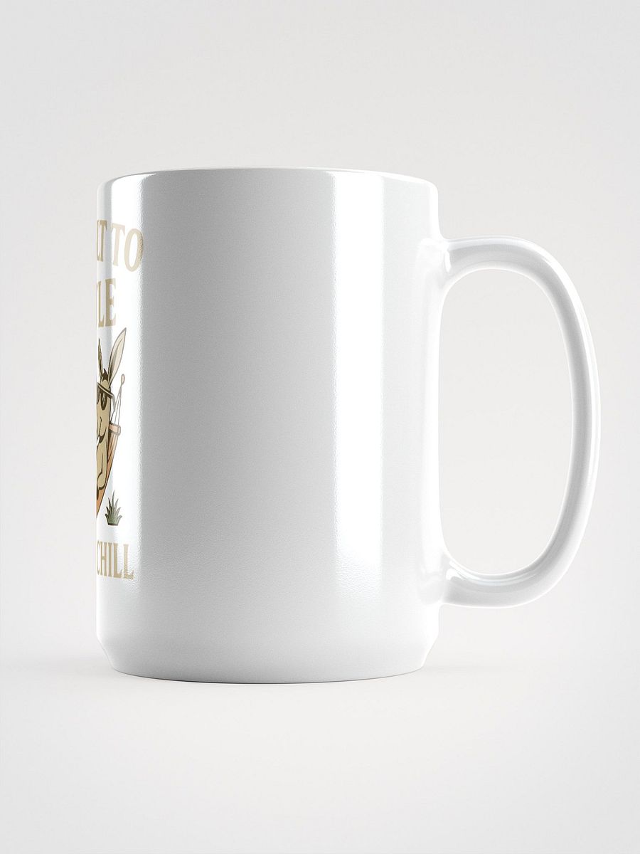 Not Built to Hustle – Born to Chill Mug (Donkey-Approved Downtime) product image (2)