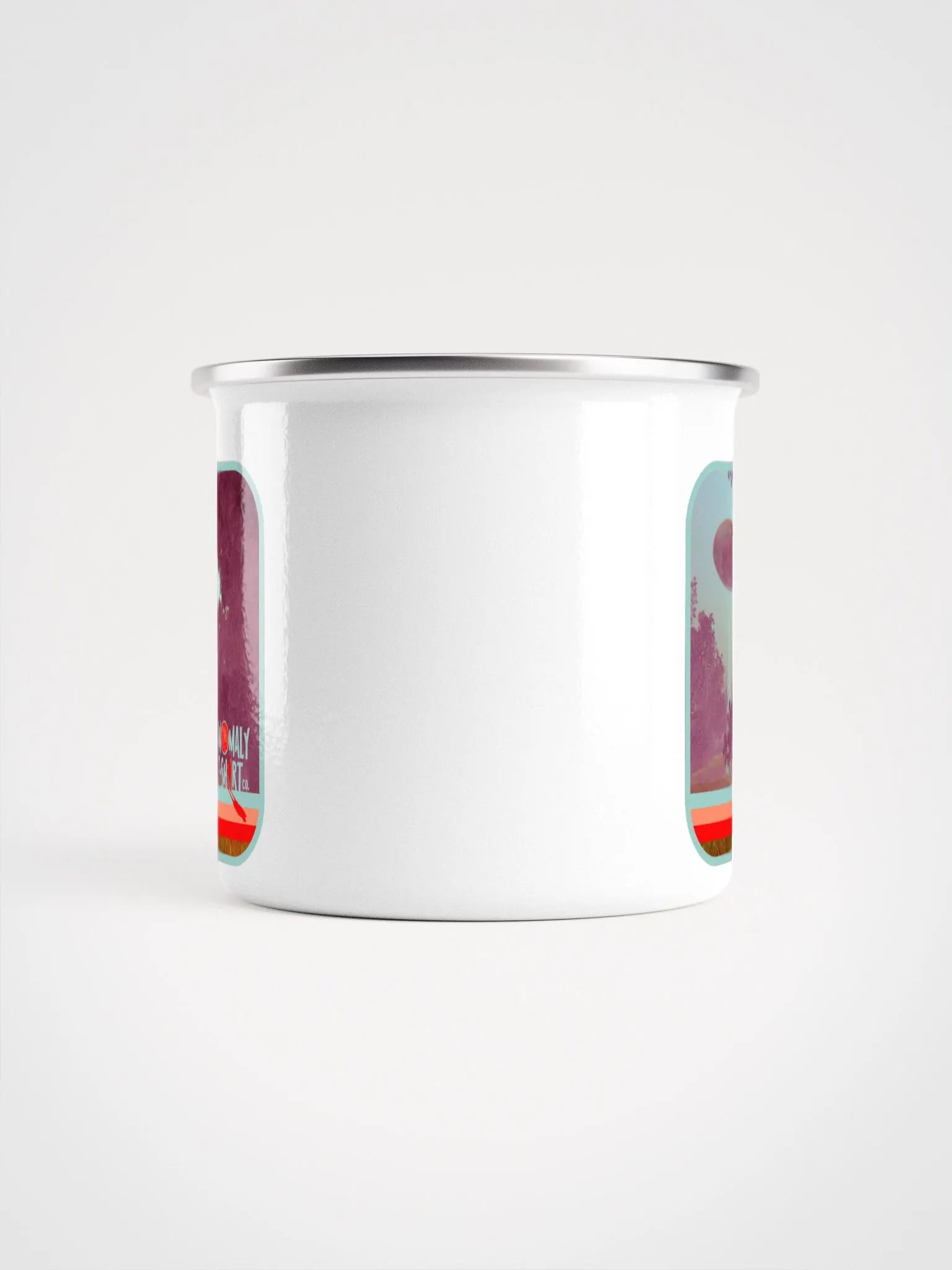 Vintage UFO Beam Enamel Mug product image (3)