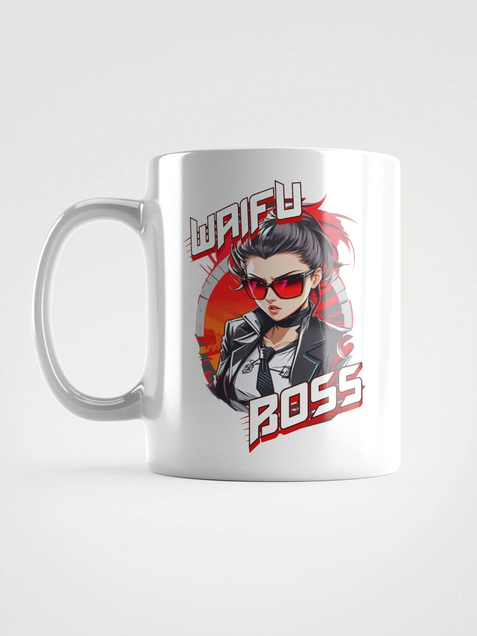 Waifu Boss Coffee or Soup Mug - 11 oz - 15 oz - 20 oz - v1 product image (2)