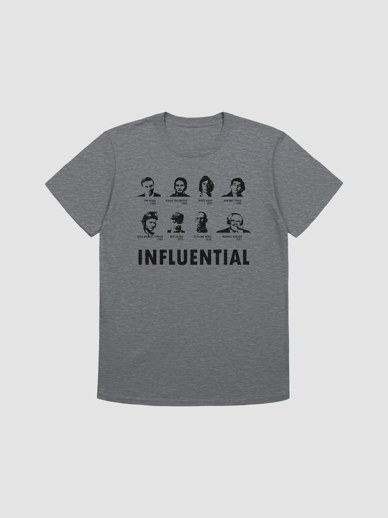 Influential F1 Drivers - Tshirt product image (1)