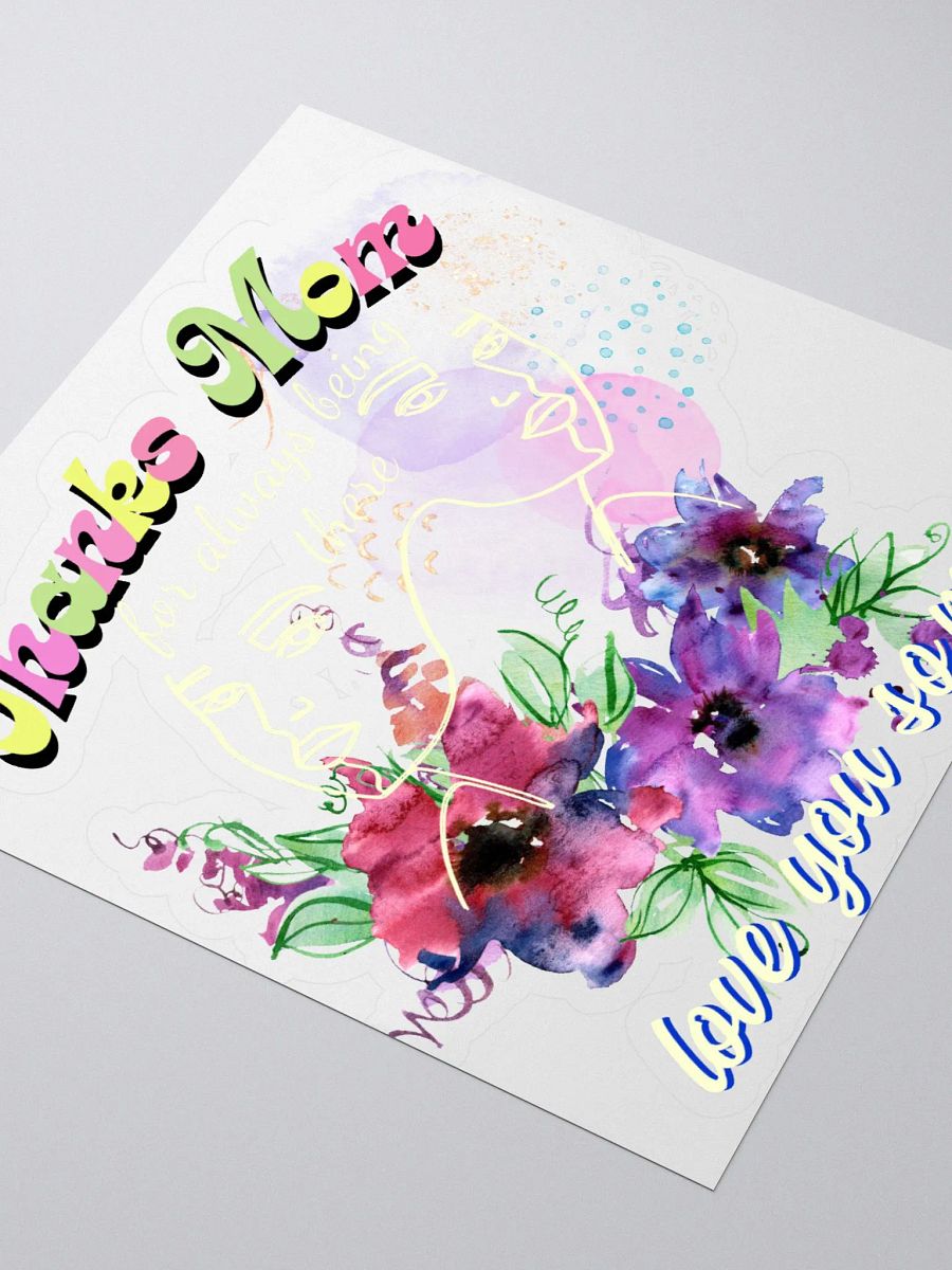 Thanks mom for always being there sticker product image (3)