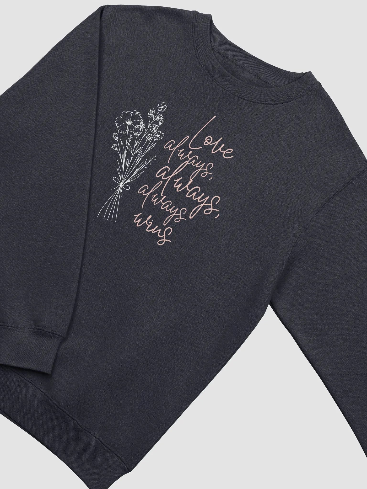 Love Wins Navy Crew Neck product image (3)