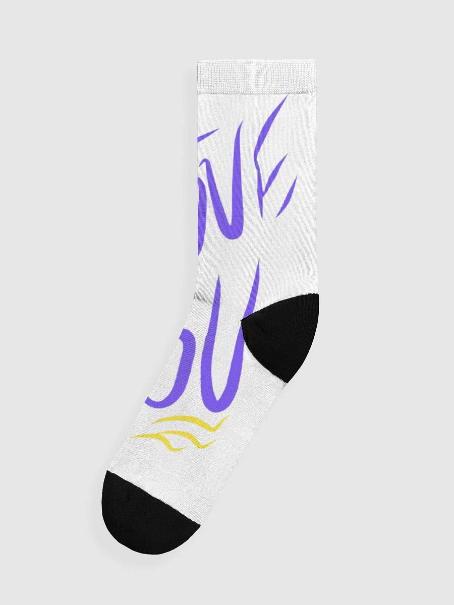 Vibrant Abstract Lettering Crew Socks product image (4)