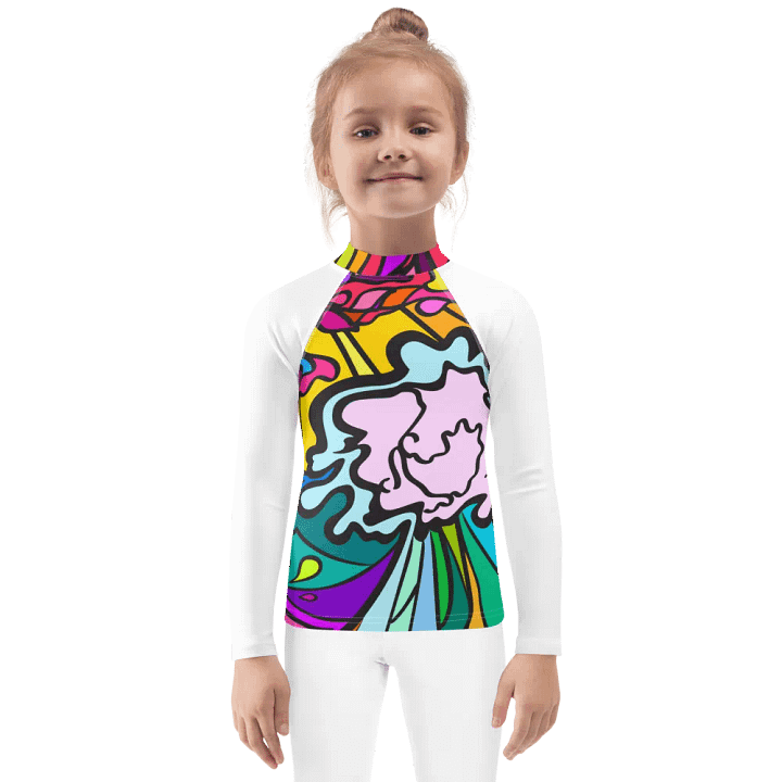 Kaleidoscope Kids Rash Guard - Wave at Sunset product image (1)