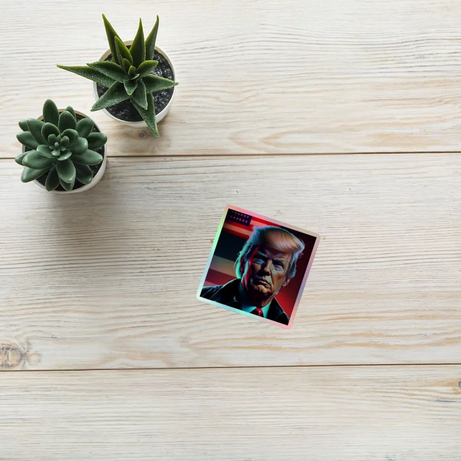 Touch of Patriotism Holographic Sticker product image (10)