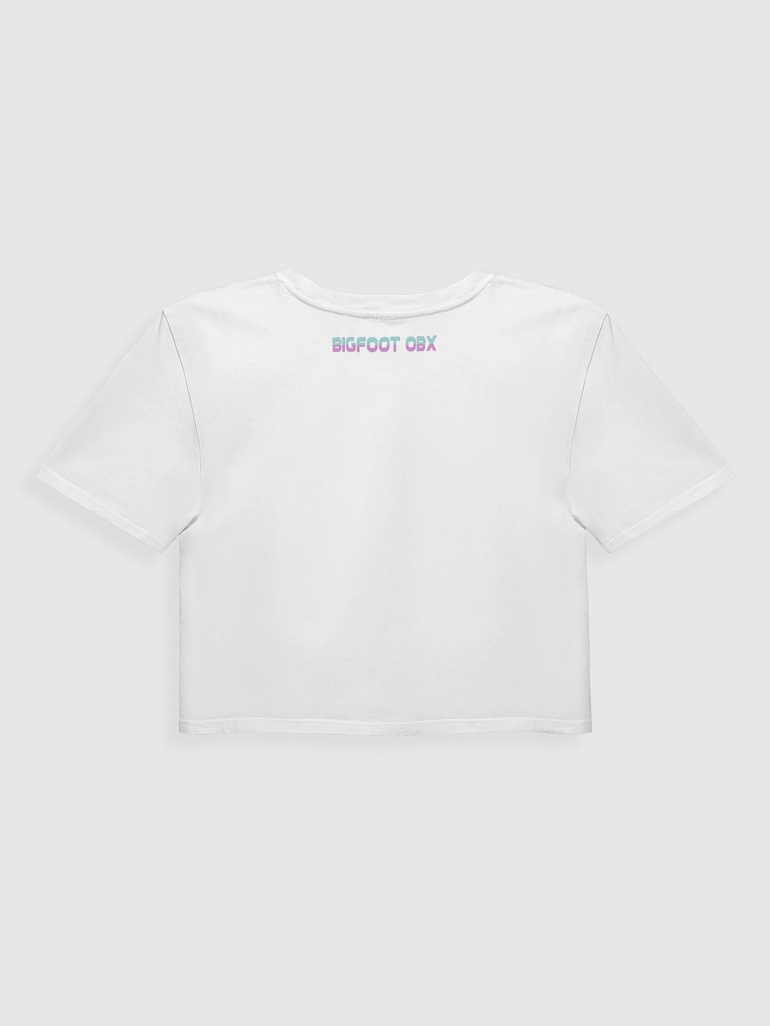 Destination Bigfoot Bronco Synthwave Crop Top (White) product image (2)