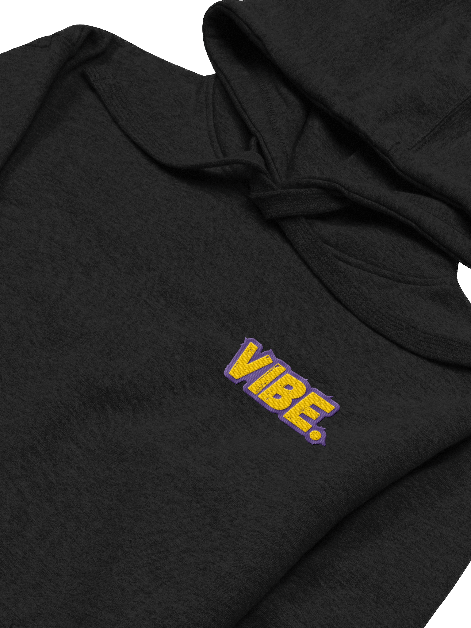VIBE. Classic Black Hoodie – Cozy Streetwear Essential product image (3)