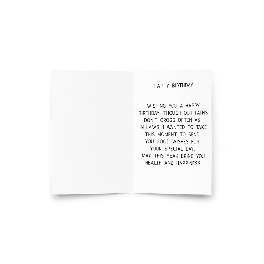 Birthday card - In laws product image (3)