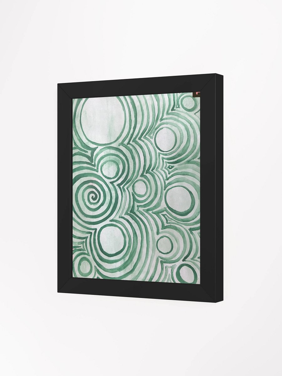 "Green Swirl" Framed Poster Print product image (3)