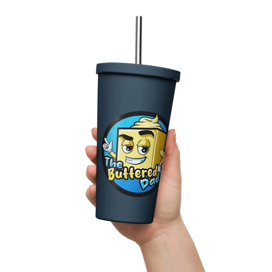 TheButteredDad Tumbler W/Straw product image (6)