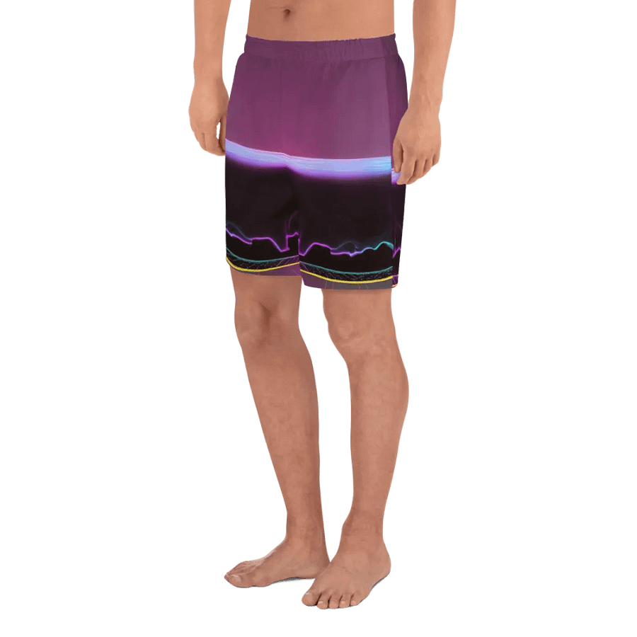 Blackknight513 All-Over Print Athletic Long Shorts product image (4)