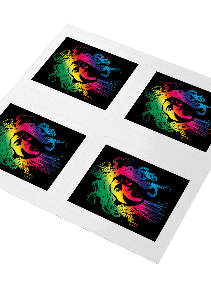 Sticker - Rainbow Halftone Medusa on Dark product image (9)