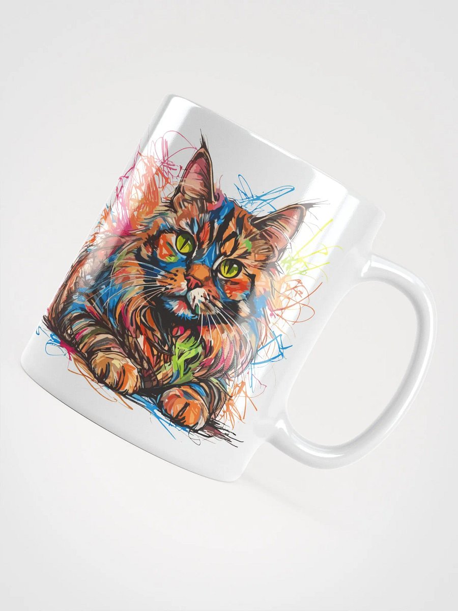 Graffiti Scribbles Cat 9 , Mug product image (7)