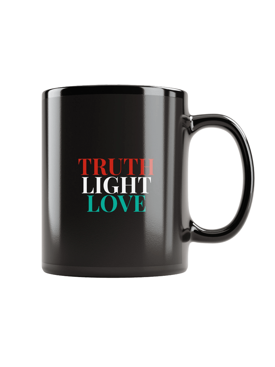 Truth Light Love - Black Mug (Style 4) product image (1)