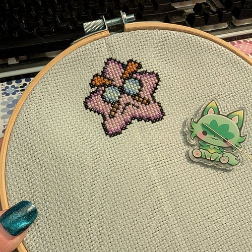 Making some progress on my Paper Mario stitch of the Star Spirits. 🌟 Stitching monopoly has been fantastic for getting progre...