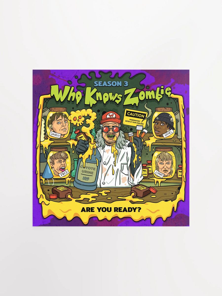 WhoKnowsZombie - The Scientist (Cartoon Poster) product image (3)