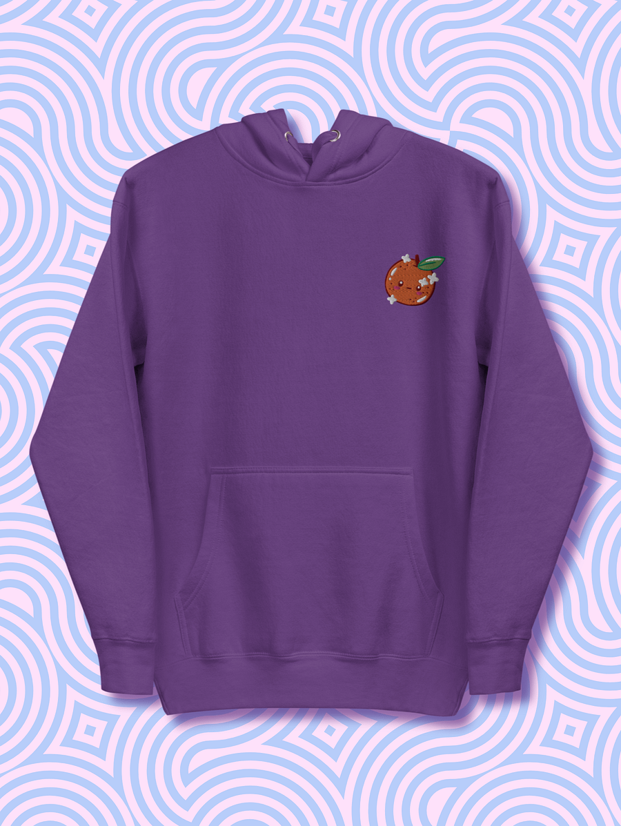 Whimsical Orange Face Unisex Hoodie product image (1)