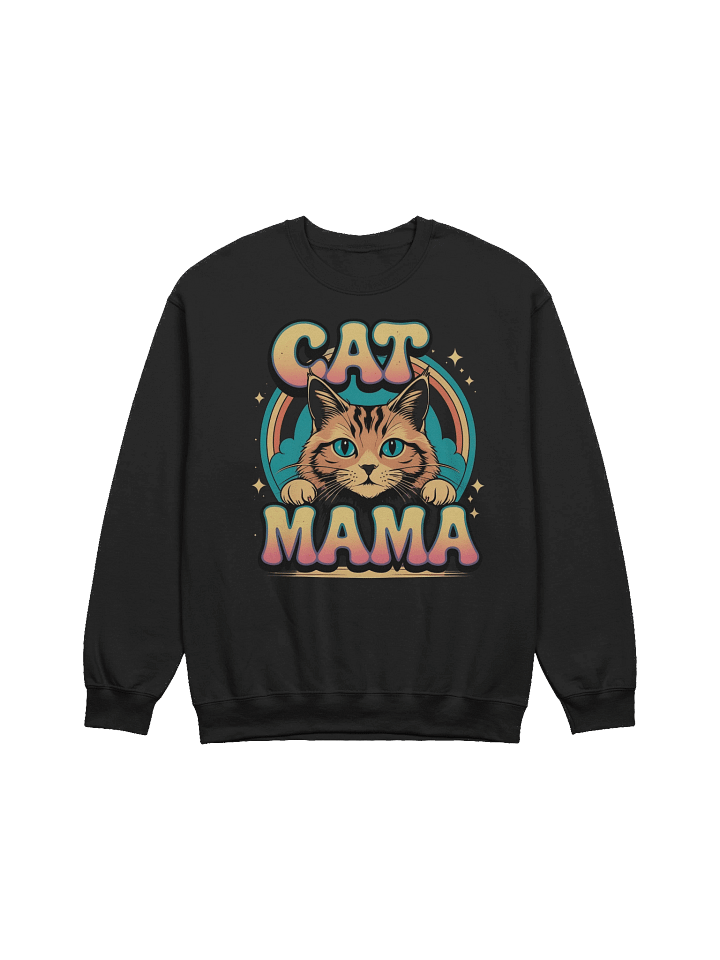 Cat Mama Rainbow Crewneck Sweatshirt product image (2)