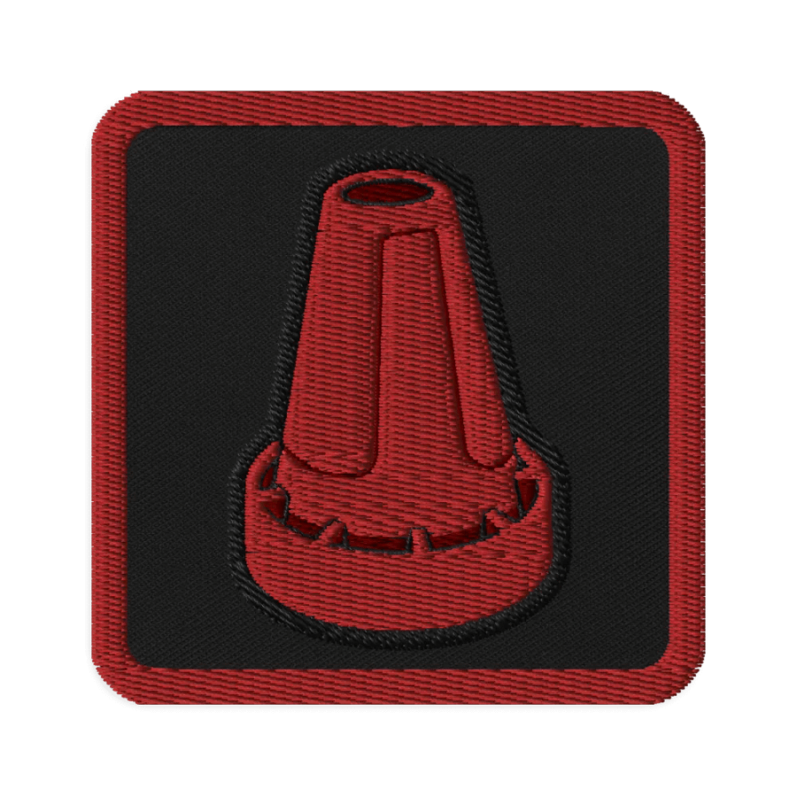 Red Cone Embroidered Patch product image (1)