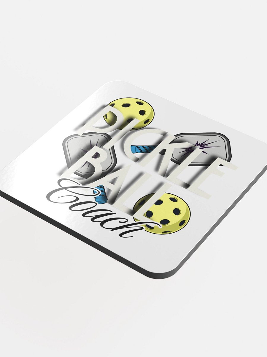 Pickleball Coach Reflective Cork Coaster Set product image (1)