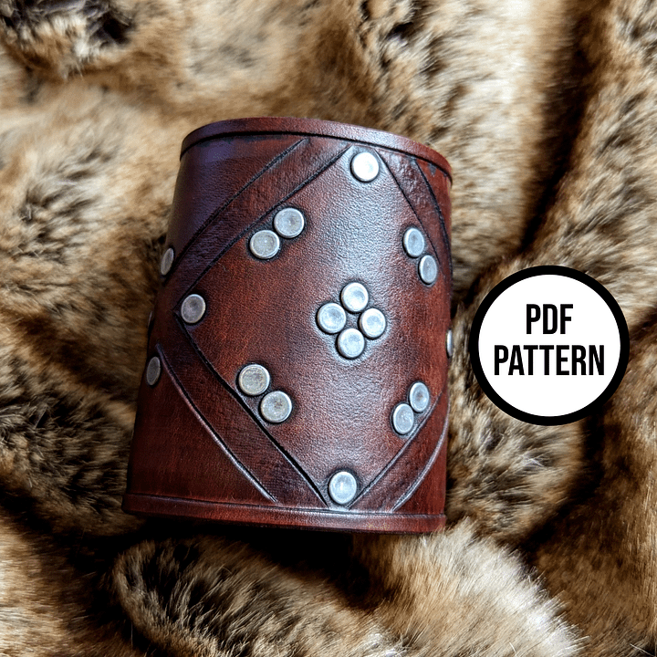 Stark Leather Cuff - Everyday Cosplay PDF Pattern for Leatherwork product image (2)