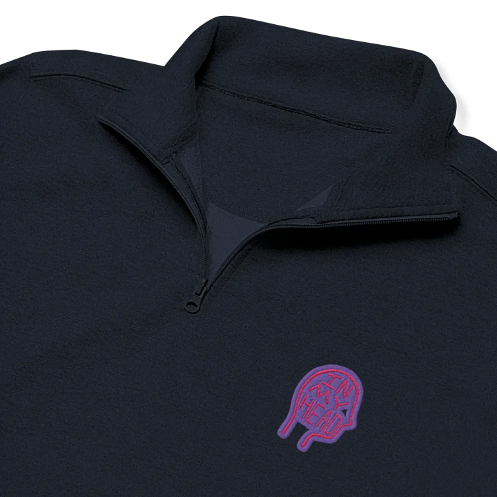 In My Head (berry design) embroidered quarter zip product image (11)