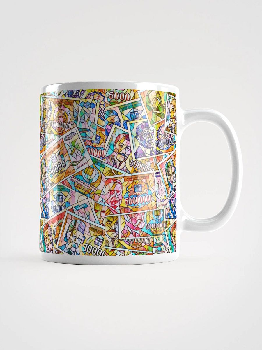 Jugoslovenski inflatorni dinar 1993 (Kolaž/mozaik) White Glossy Mug product image (1)