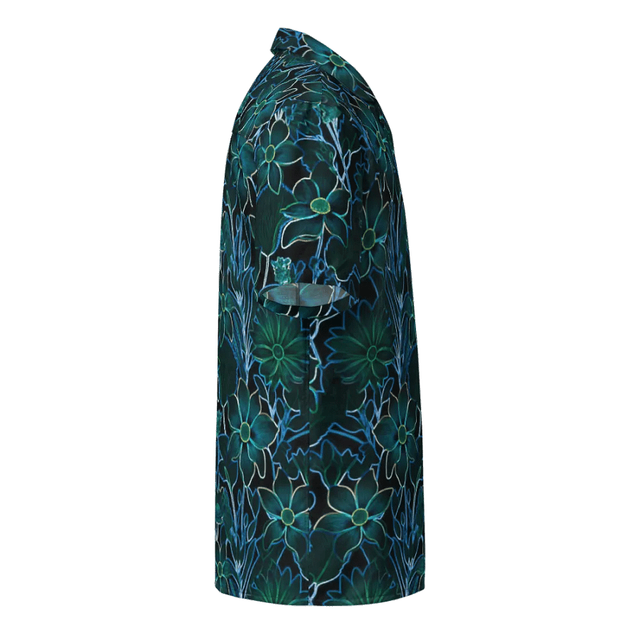 Trippy Floral in Teal and Blue/ Hawaiian Shirt by Sublicolor product image (6)