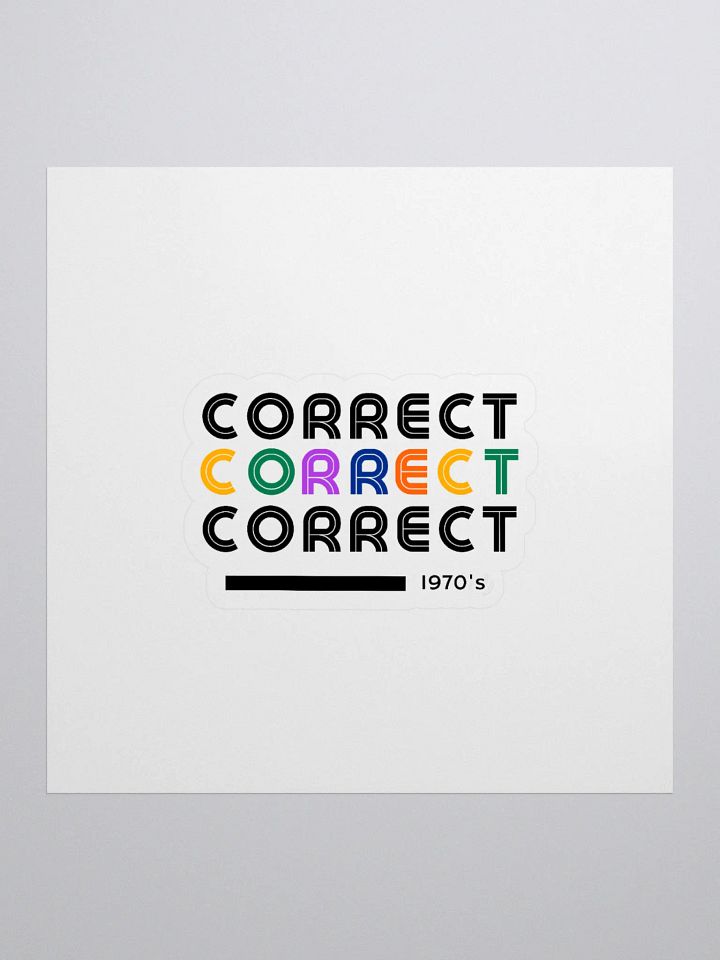 Correct Sticker product image (1)