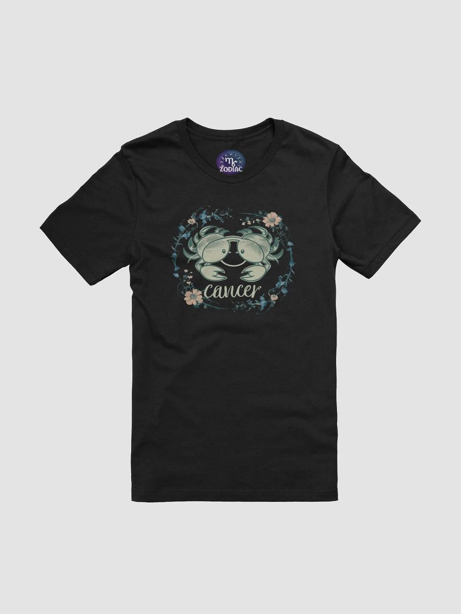 Exclusive Cancer Zodiac T-Shirt - Unisex Floral Crab Design | Astrology Gift product image (3)