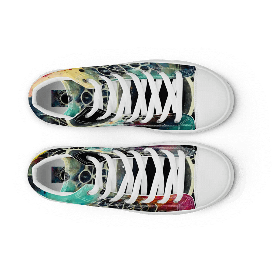 Cosmic Lace High Top Canvas Shoes product image (9)