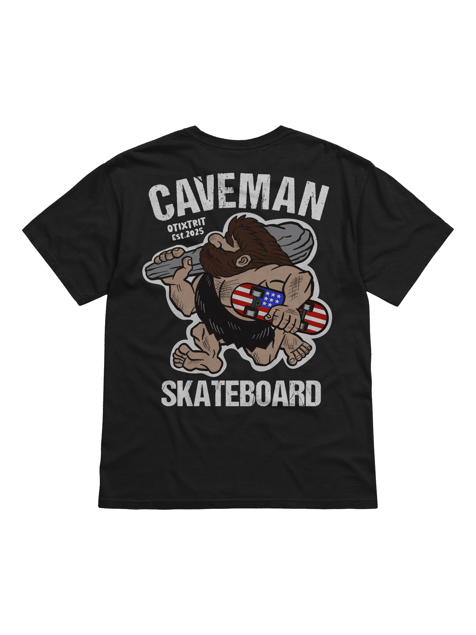 CAVEMAN SKATEBOARD Tee product image (2)