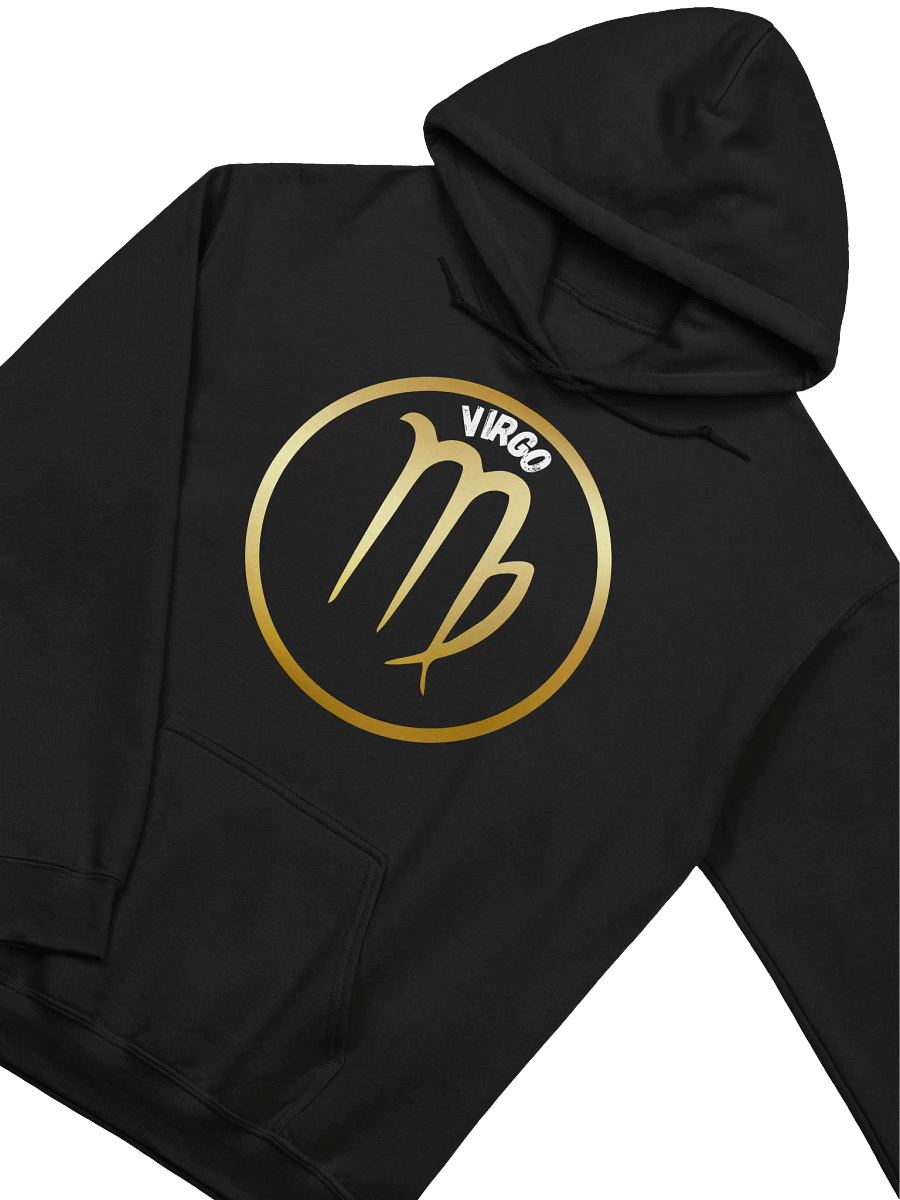 Golden Virgo Zodiac Symbol Hoodie product image (2)