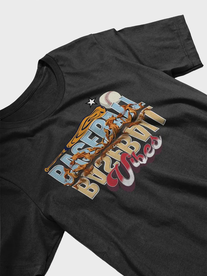 Baseball Flaming Vibes T-Shirt product image (2)