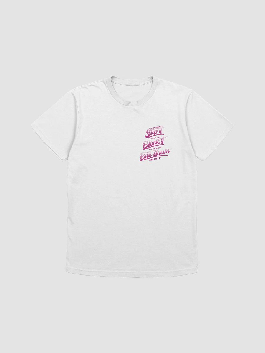 BITE DOWN TEE WHITE/PINK product image (1)