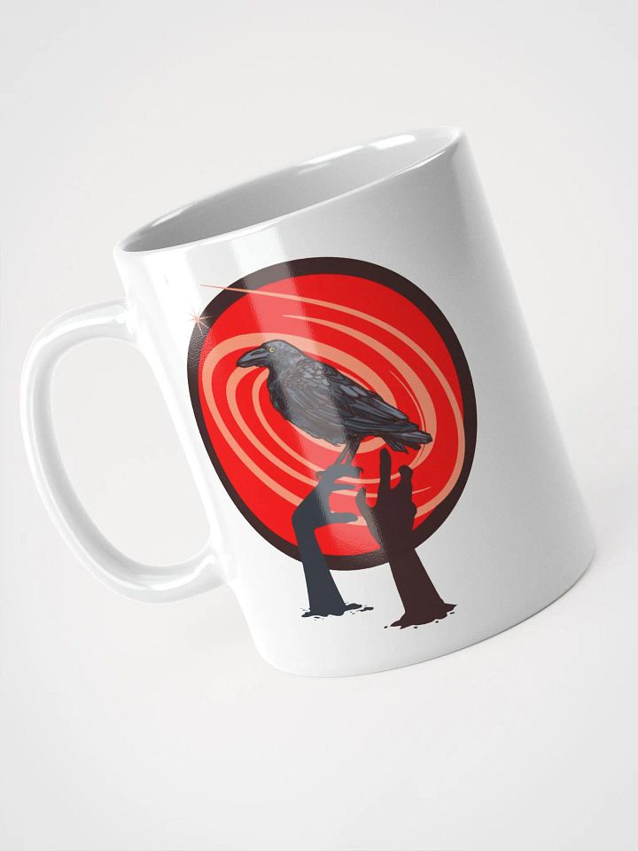 Blood Moon Zombie Raven White Mug product image (1)
