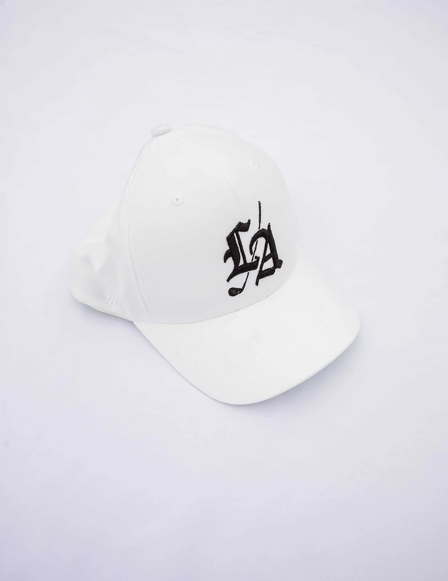 White LAGC Adjustable Flex Fit Hat product image (2)