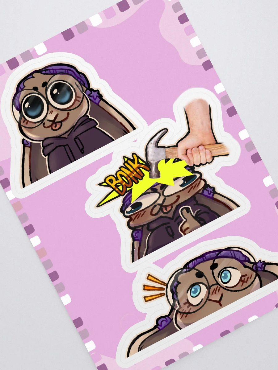 Flammtastic Sticker Sheet 1 (Derp, Bonk, and Lurk) product image (1)