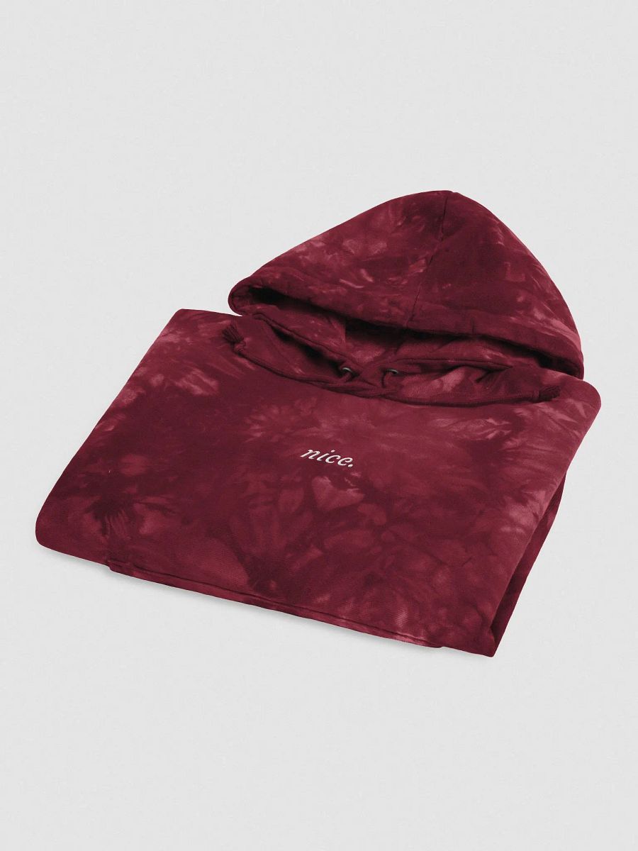 Exclusive Champion Tie Dye 'Nice.' Signature Hoodie (Red) product image (3)