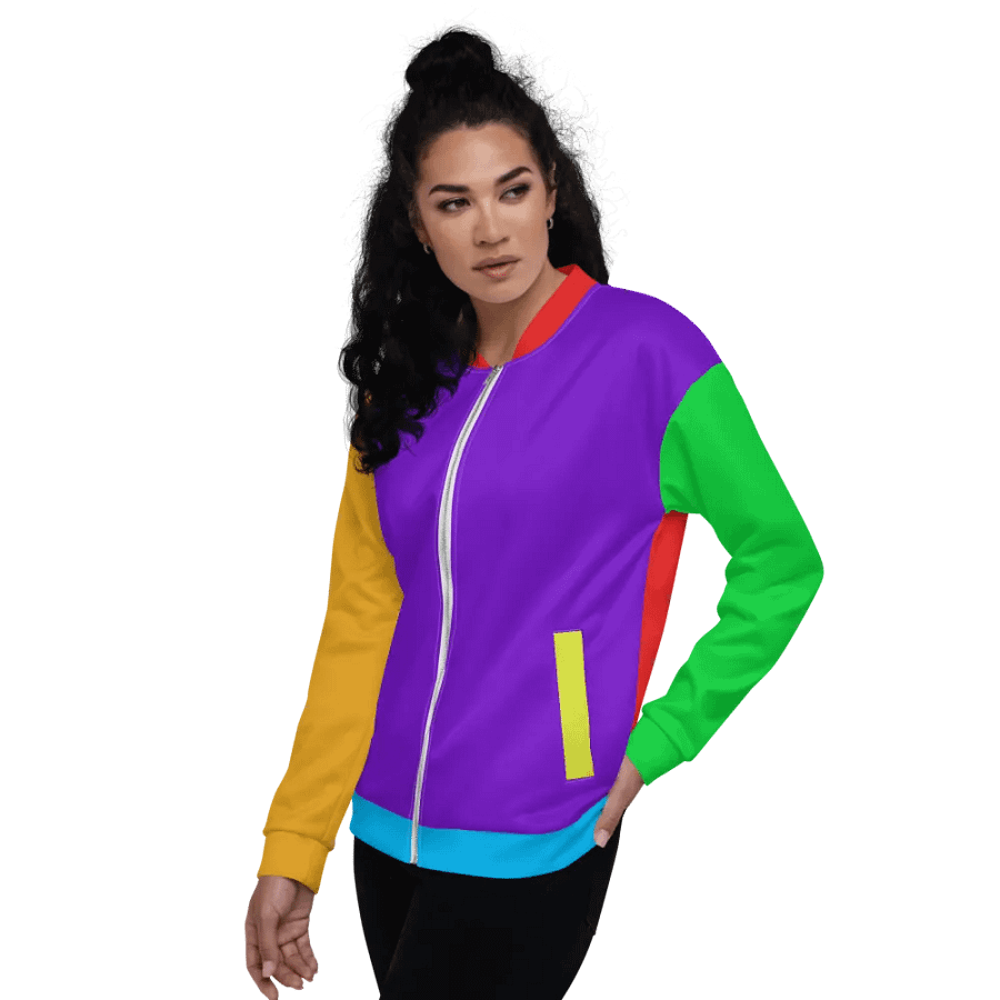 Color Block Bomber Jacket product image (4)