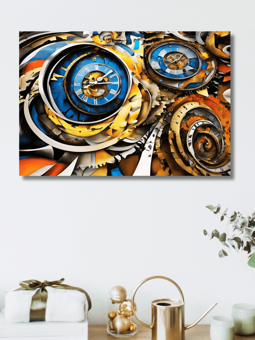 Time Confusion-15 | Canvas Artistic Wall Painting product image (4)