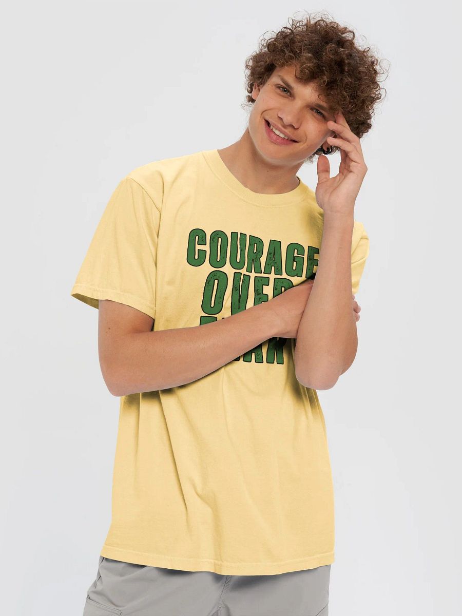 Courage Over Fear Distressed Comfort Colors T-shirt product image (4)
