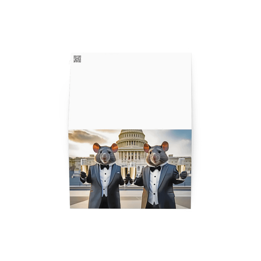 Two Cute Rats Celebrating at the US Capitol product image (2)