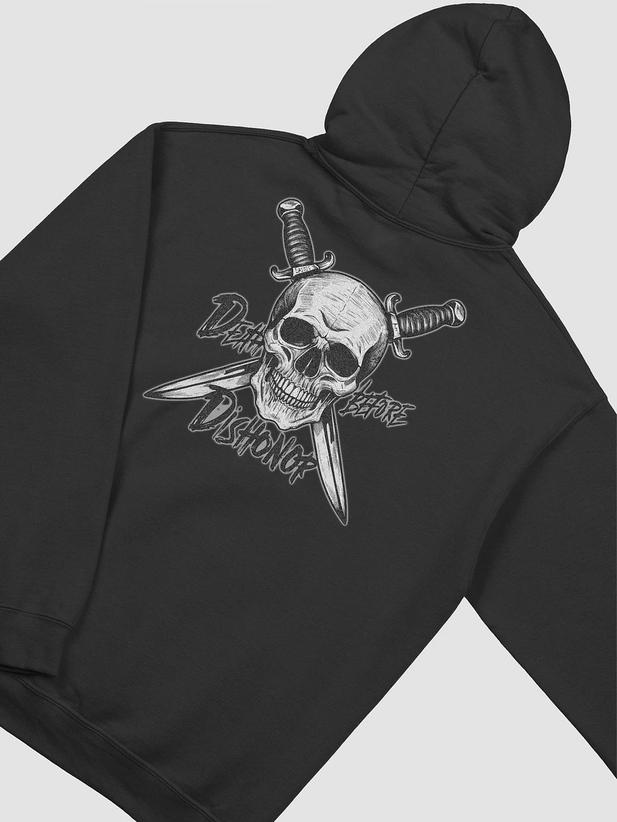 Death Before Dishonor Glow Skull And Blades Hoodie product image (42)