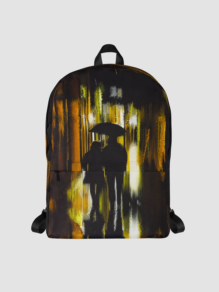 Rainy Street Scene All-Over Print Backpack product image (1)