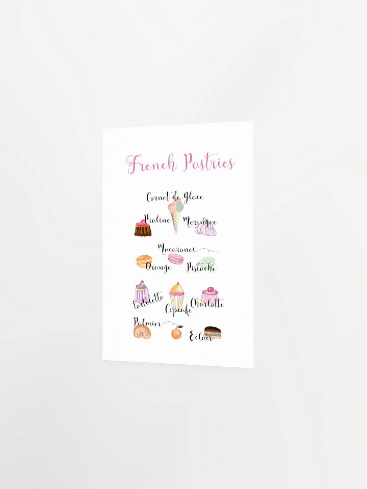 French Pastries Illustrated Poster product image (9)