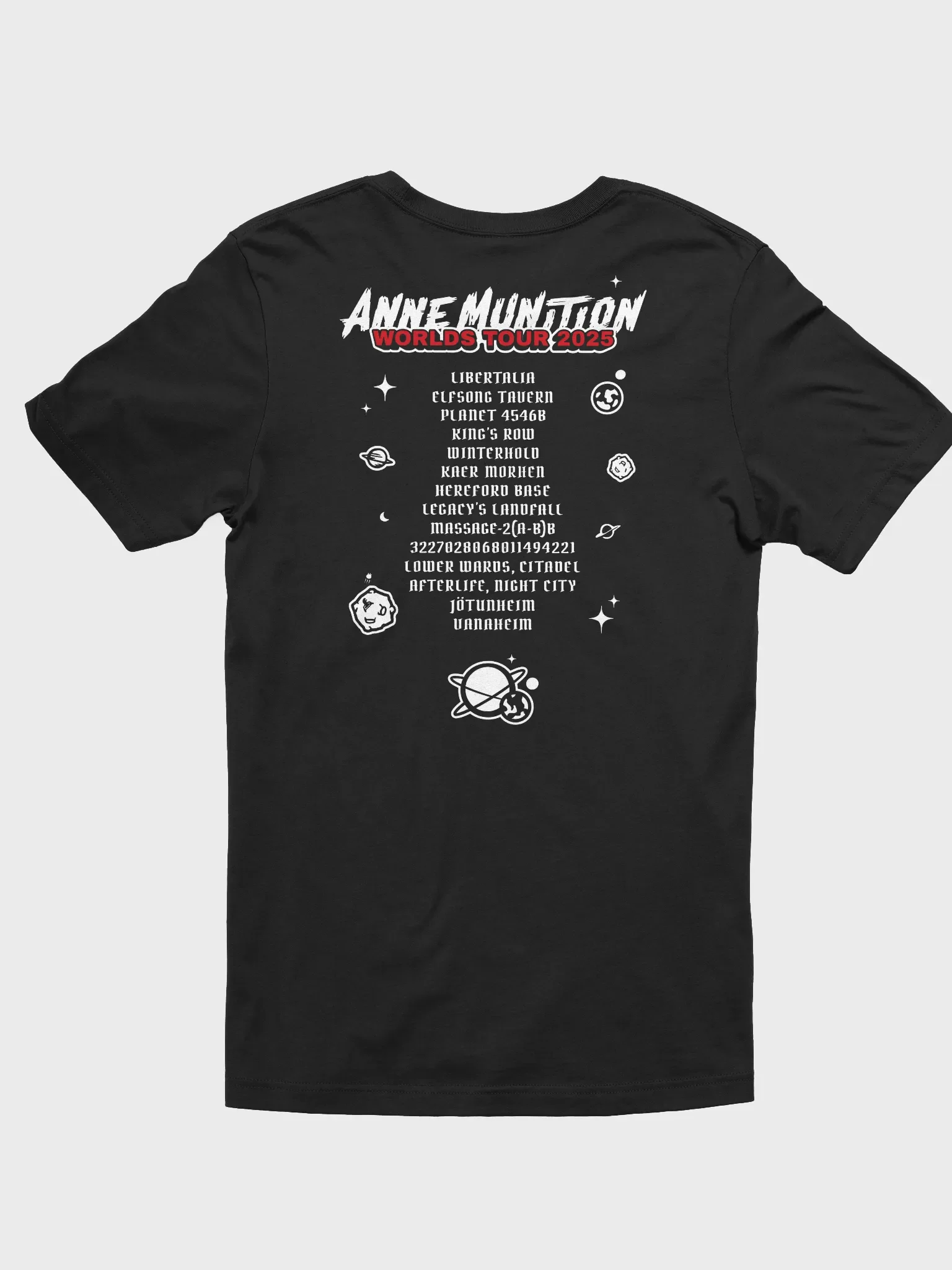 Anne Munition Worlds Tour 2025 - Tee (Dark) product image (3)