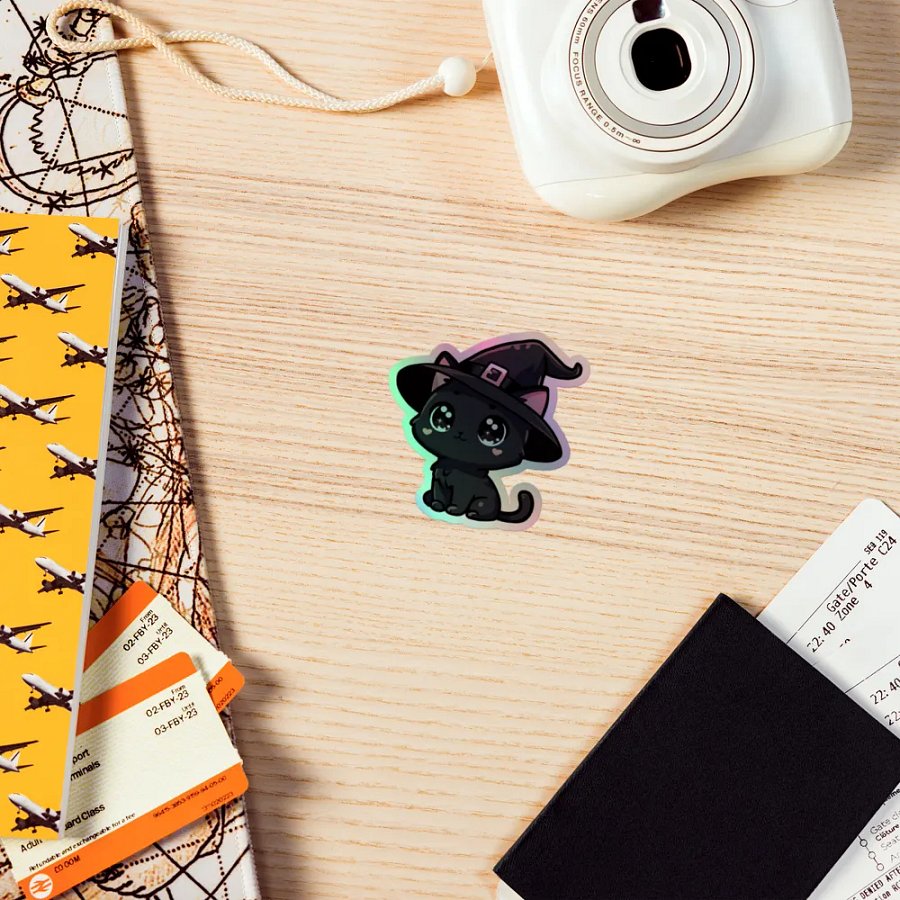 Witchy Kitten Holographic Sticker Set product image (7)